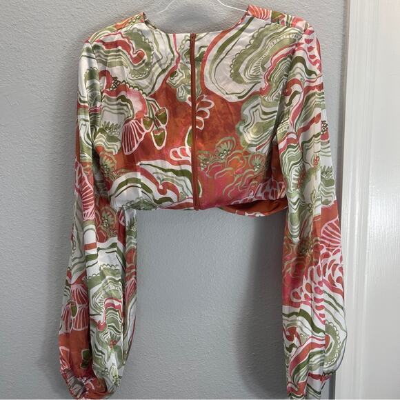 Andrea Iyamah Behati Cropped Top Mushroom Print - Picture 12 of 14